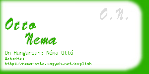 otto nema business card